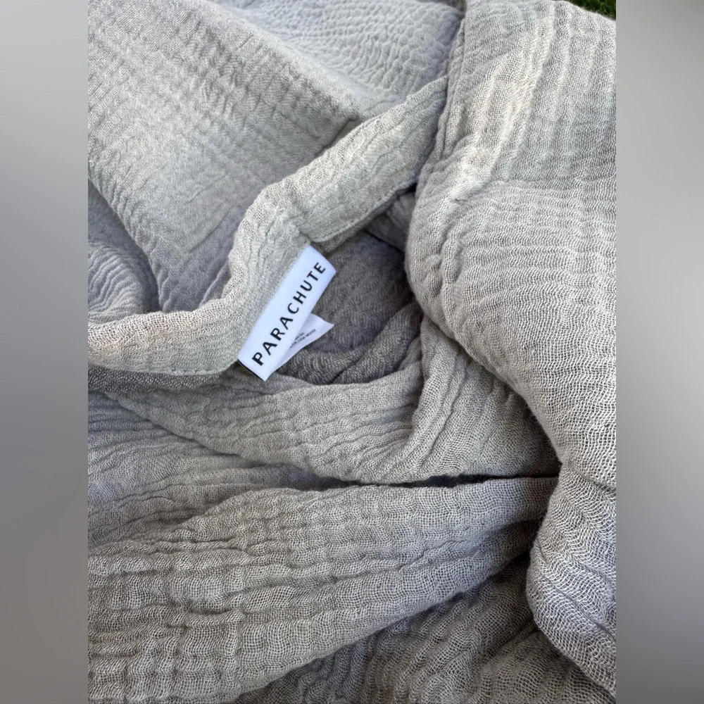 Parachute Organic Cloud Cotton Sham Set -size king COLOR MOSS NEW 20.5